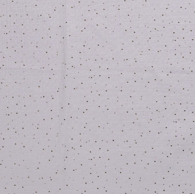 Double Gaze Gris à Pois Dorés