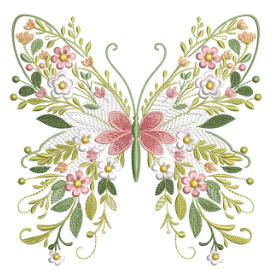 papillon full fleuri