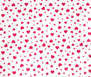 Coeurs Rouge Fond Blanc